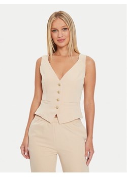 Guess Kamizelka W4YN53 WFWX2 Beżowy Regular Fit ze sklepu MODIVO w kategorii Kamizelki damskie - zdjęcie 183612813
