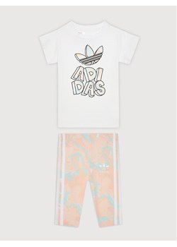 adidas Komplet sukienka i legginsy Marble Print Tee H22631 Kolorowy Regular Fit ze sklepu MODIVO w kategorii Komplety niemowlęce - zdjęcie 183612991