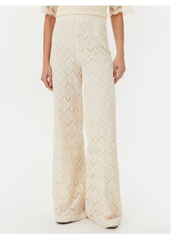 TWINSET Spodnie materiałowe 251TP2409 Beżowy Wide Leg ze sklepu MODIVO w kategorii Spodnie damskie - zdjęcie 183613091