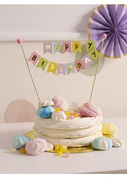 Sinsay - Topper na tort "Happy Birthday" - wielobarwny ze sklepu Sinsay w kategorii Dekoracje - zdjęcie 183618074