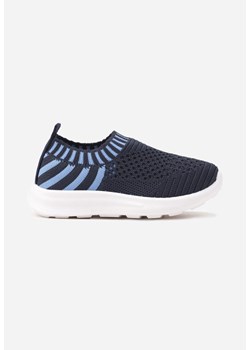 Granatowo-Niebieskie Buty Sportowe Sneakersy z Paskami Liramesa ze sklepu born2be.pl w kategorii Buty sportowe dziecięce - zdjęcie 183618492