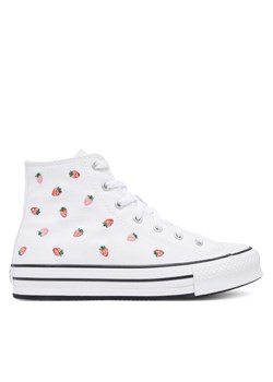 Trampki Converse Chuck Taylor Eva Lift Platform A14925C Biały ze sklepu eobuwie.pl w kategorii Trampki damskie - zdjęcie 183619051
