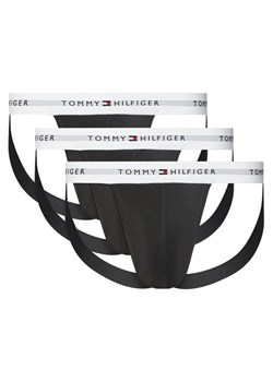 Tommy Hilfiger Komplet 3 par slipów Jock Strap UM0UM03377 Czarny ze sklepu MODIVO w kategorii Majtki męskie - zdjęcie 183620142