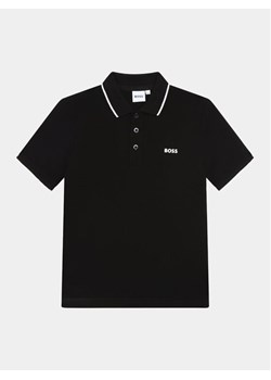 Boss Polo J25P26 D Czarny Regular Fit - id: 0000302365784 - marki BOSS HUGO BOSS - 183620161 Boss Polo J25P26 D Czarny Regular Fit ze sklepu MODIVO w kategorii T-shirty chłopięce - zdjęcie 183620161