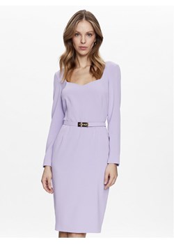 Pinko Sukienka koktajlowa Mendosa 100559 7624 Fioletowy Regular Fit ze sklepu MODIVO w kategorii Sukienki - zdjęcie 183620203