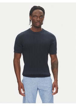 Lindbergh Sweter 30-804115 Granatowy Slim Fit ze sklepu MODIVO w kategorii Swetry męskie - zdjęcie 183620323