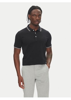 Lindbergh Polo 30-404010 Czarny Relaxed Fit ze sklepu MODIVO w kategorii T-shirty męskie - zdjęcie 183620462