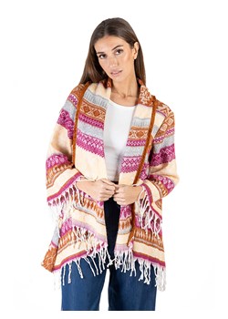 Isla Bonita by SIGRIS Kardigan w kolorze kremowo-jasnobrązowym ze sklepu Limango Polska w kategorii Swetry damskie - zdjęcie 183623601