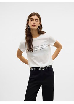 Vero Moda Koszulka w kolorze białym ze sklepu Limango Polska w kategorii Bluzki damskie - zdjęcie 183623704