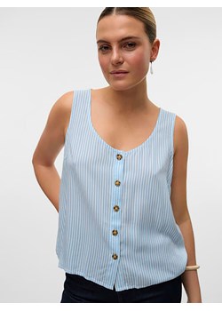 Vero Moda Top w kolorze błękitno-białym ze sklepu Limango Polska w kategorii Bluzki damskie - zdjęcie 183623740