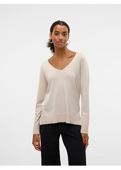 Vero Moda Sweter w kolorze beżowym ze sklepu Limango Polska w kategorii Swetry damskie - zdjęcie 183623761