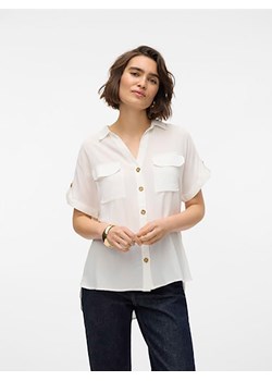 Vero Moda Bluzka w kolorze białym ze sklepu Limango Polska w kategorii Koszule damskie - zdjęcie 183624011