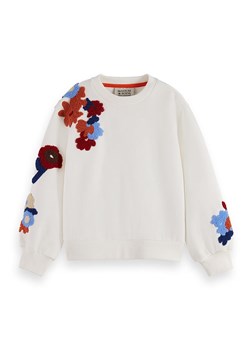 Scotch &amp; Soda Bluza w kolorze białym ze wzorem ze sklepu Limango Polska w kategorii Bluzy dziewczęce - zdjęcie 183626463