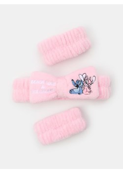 Sinsay - Opaski kosmetyczne na głowę i nadgarstki Stitch - różowy ze sklepu Sinsay w kategorii Pędzle do makijażu - zdjęcie 183627192