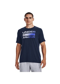 Męska koszulka treningowa Under Armour UA TEAM ISSUE WORDMARK SS - granatowa ze sklepu Sportstylestory.com w kategorii T-shirty męskie - zdjęcie 183628991