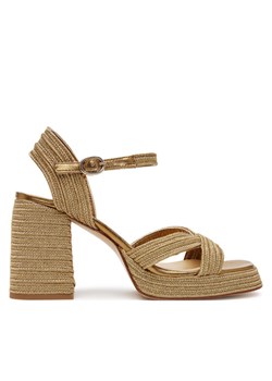 Espadryle Castañer Valle/142 023116 Złoty ze sklepu eobuwie.pl w kategorii Espadryle damskie - zdjęcie 183629364