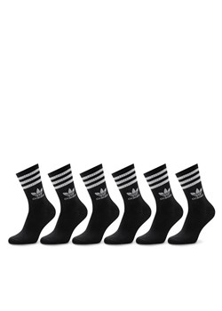 adidas Zestaw 6 par wysokich skarpet unisex JE1829 Czarny ze sklepu MODIVO w kategorii Skarpetki damskie - zdjęcie 183631371
