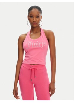 Juicy Couture Top Tied JCWCT125306 Różowy Slim Fit ze sklepu MODIVO w kategorii Bluzki damskie - zdjęcie 183631462