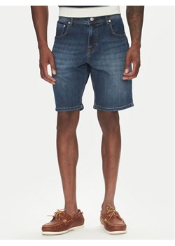 Hechter Paris Szorty jeansowe 26655 151362 Granatowy Regular Fit ze sklepu MODIVO w kategorii Spodenki męskie - zdjęcie 183631541