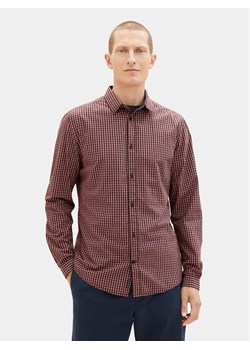 Tom Tailor Koszula 1037436 Bordowy Regular Fit ze sklepu MODIVO w kategorii Koszule męskie - zdjęcie 183631650