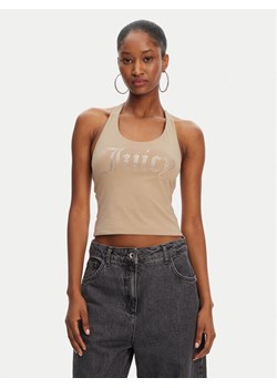 Juicy Couture Top Tied JCWCT125306 Beżowy Slim Fit ze sklepu MODIVO w kategorii Bluzki damskie - zdjęcie 183631684