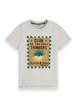 Scotch &amp; Soda Koszulka w kolorze szarym ze wzorem ze sklepu Limango Polska w kategorii T-shirty chłopięce - zdjęcie 183633743