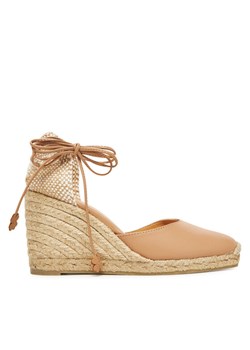 Espadryle Castañer Carina/8/250 025337 Beżowy ze sklepu eobuwie.pl w kategorii Espadryle damskie - zdjęcie 183634232