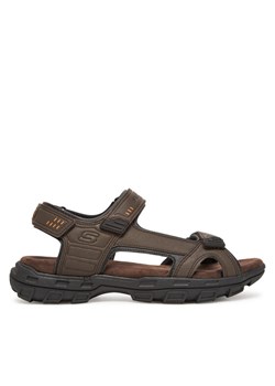 Sandały Skechers Garver-Louden 64487/BRN Brązowy ze sklepu eobuwie.pl w kategorii Sandały męskie - zdjęcie 183634253