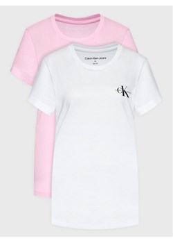 Calvin Klein Jeans Komplet 2 t-shirtów J20J219734 Kolorowy Slim Fit ze sklepu MODIVO w kategorii Bluzki damskie - zdjęcie 183635010
