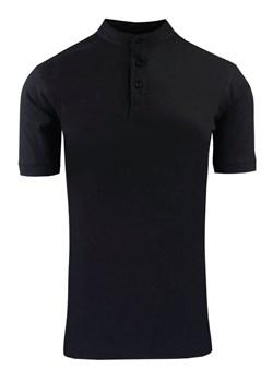 Męski T-Shirt na Stójce - Brave Soul - Czarny TSBRSSS25hiroshiJETBLACK ze sklepu JegoSzafa.pl w kategorii T-shirty męskie - zdjęcie 183636040