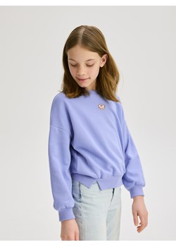 Reserved - Bluza z haftem - jasnoniebieski ze sklepu Reserved w kategorii Bluzy dziewczęce - zdjęcie 183636231
