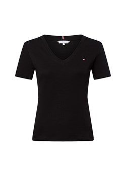 Tommy Hilfiger Koszulka damska Kobiety Bawełna czarny jednolity ze sklepu vangraaf w kategorii Bluzki damskie - zdjęcie 183636420