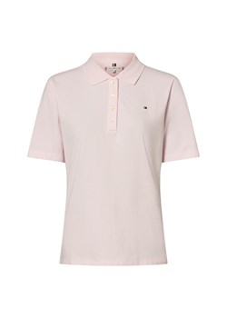 Tommy Hilfiger Damska koszulka polo Kobiety Bawełna różowy jednolity ze sklepu vangraaf w kategorii Bluzki damskie - zdjęcie 183636430