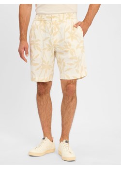 Calvin Klein Bermudy z zawartością lnu Mężczyźni len piaskowy wzorzysty ze sklepu vangraaf w kategorii Spodenki męskie - zdjęcie 183636471