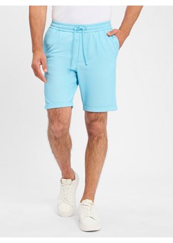 Nils Sundström Męskie szorty dresowe Mężczyźni cyjan wypukły wzór tkaniny ze sklepu vangraaf w kategorii Spodenki męskie - zdjęcie 183636472