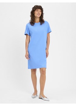 Marie Lund Sukienka damska Kobiety Bawełna niebieski jednolity ze sklepu vangraaf w kategorii Sukienki - zdjęcie 183636480