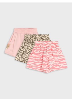 Sinsay - Szorty z szeroką guma w talii z kieszeniami cargo 3 pack - wielobarwny - id: 891DR-MLC - marki Sinsay - 183638223 Sinsay - Szorty z szeroką guma w talii z kieszeniami cargo 3 pack - wielobarwny ze sklepu Sinsay w kategorii Spodenki dziewczęce - zdjęcie 183638223
