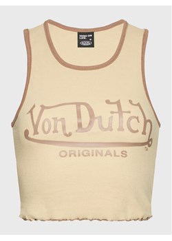 Von Dutch Top Ashley 6 231 045 Beżowy Slim Fit ze sklepu MODIVO w kategorii Bluzki damskie - zdjęcie 183639421