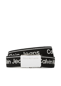 Calvin Klein Jeans Pasek Dziecięcy Logo Taupe Buckle Belt IU0IU00393 Czarny ze sklepu MODIVO w kategorii Paski dziecięce - zdjęcie 183639462