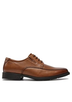 Clarks Półbuty Tilden Walk 261300957 Brązowy ze sklepu MODIVO w kategorii Buty eleganckie męskie - zdjęcie 183639481
