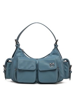 Pinko Torebka Cargo Bag PE 24 PLTT 102794 A1J4 Niebieski ze sklepu MODIVO w kategorii Torebki bagietki - zdjęcie 183639603