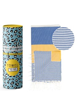 Samimi Ręcznik plażowy &quot;Towel To Go&quot; w kolorze niebiesko-żółtym - 180 x 100 cm ze sklepu Limango Polska w kategorii Ręczniki - zdjęcie 183642002