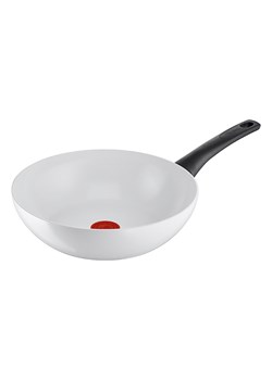 Tefal Patelnia wok "Ceramic Control G6" w kolorze białym - Ø 28 cm ze sklepu Limango Polska w kategorii Garnki - zdjęcie 183642014