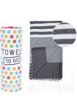Samimi Ręcznik plażowy &quot;Towel To Go&quot; w kolorze czarnym - 180 x 100 cm ze sklepu Limango Polska w kategorii Ręczniki - zdjęcie 183642982