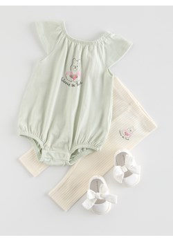 Reserved - Bawełniane body Kubuś Puchatek - jasnozielony ze sklepu Reserved w kategorii Odzież dla niemowląt - zdjęcie 183643310