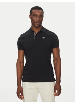 Barbour Polo Tartan MML0012BK31 Czarny Regular Fit ze sklepu MODIVO w kategorii T-shirty męskie - zdjęcie 183645411