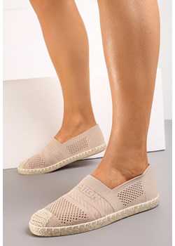 Ciemnobeżowe Espadryle na Płaskiej Podeszwie z Plecionki Chorisa ze sklepu born2be.pl w kategorii Espadryle damskie - zdjęcie 183647434