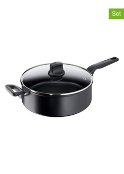 Tefal 2-częściowy zestaw &quot;Hard titanium pro&quot; w kolorze czarnym - Ø 28 cm ze sklepu Limango Polska w kategorii Garnki - zdjęcie 183647610