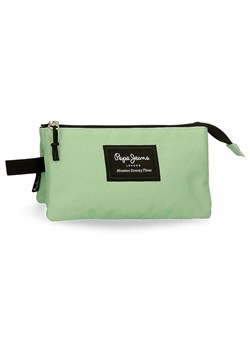 Pepe Jeans Piórnik &quot;Aris Colorful&quot; w kolorze zielonym - 22 x 12 x 5 cm ze sklepu Limango Polska w kategorii Piórniki - zdjęcie 183647744