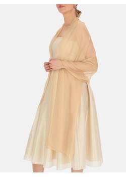 Elegancki szal damski w kolorze beżowo-złotym Potis & Verso ze sklepu Eye For Fashion w kategorii Szaliki i chusty damskie - zdjęcie 183648451